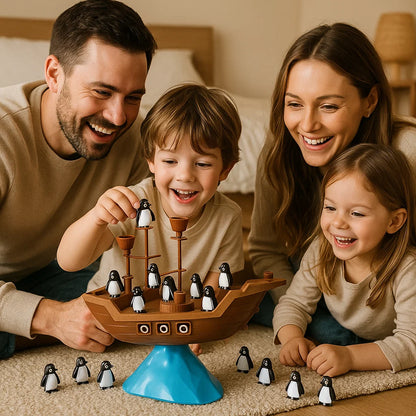 Penguin Pirate Ship Balance Game
