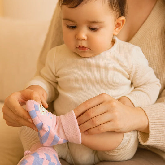 Cosy Baby Sock Shoes – Warm, Non-Slip & Comfortable