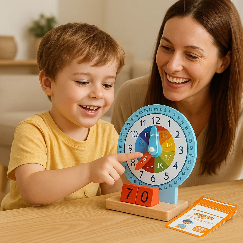 Educational Montessori Clock & Time Learning Toy