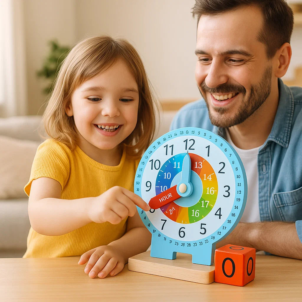 Educational Montessori Clock & Time Learning Toy