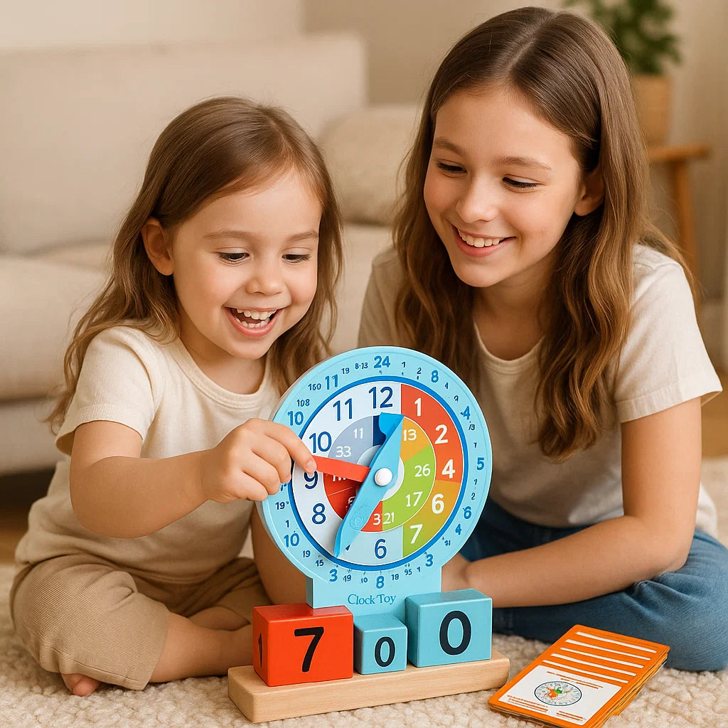 Educational Montessori Clock & Time Learning Toy