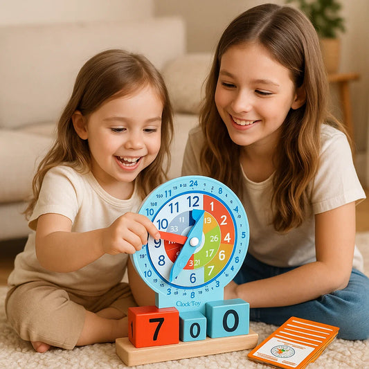 Educational Montessori Clock & Time Learning Toy