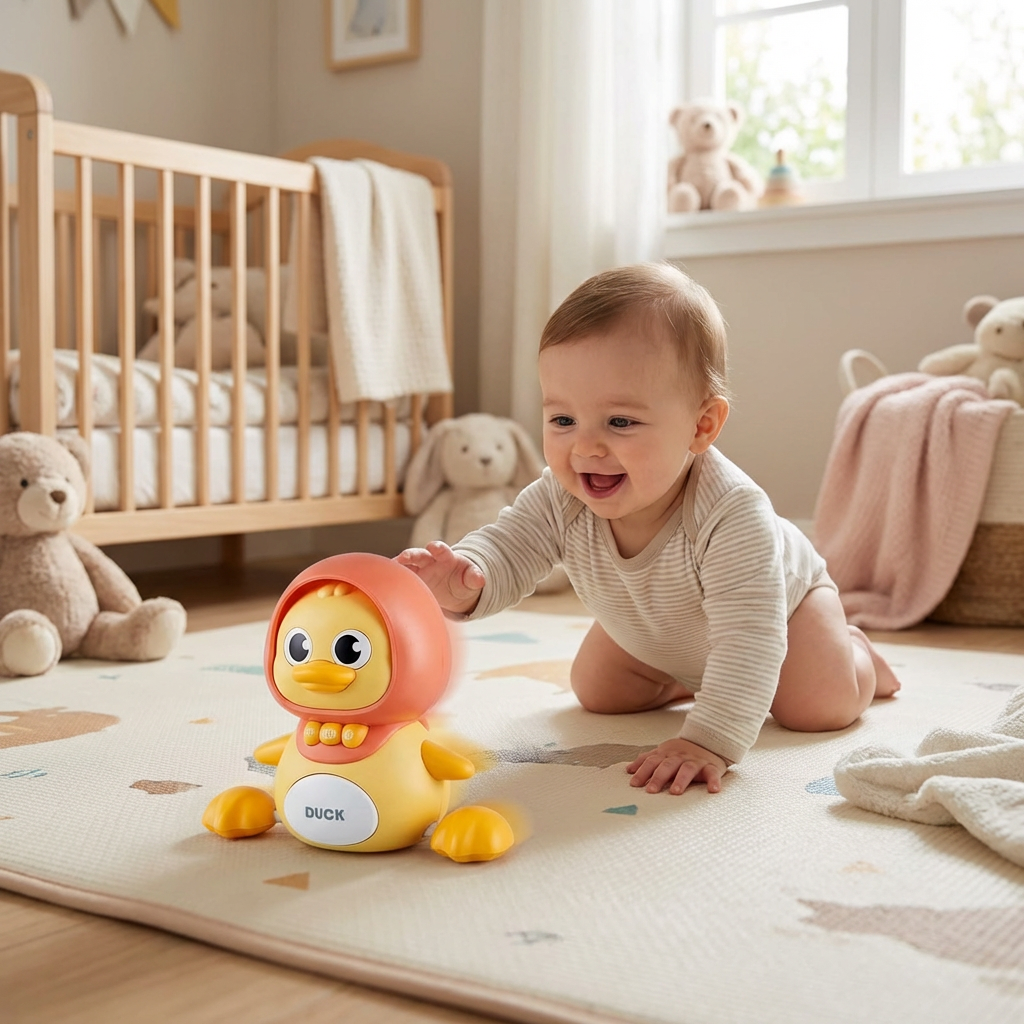 Musical Duck Family Crawling & Learning Toy for Babies