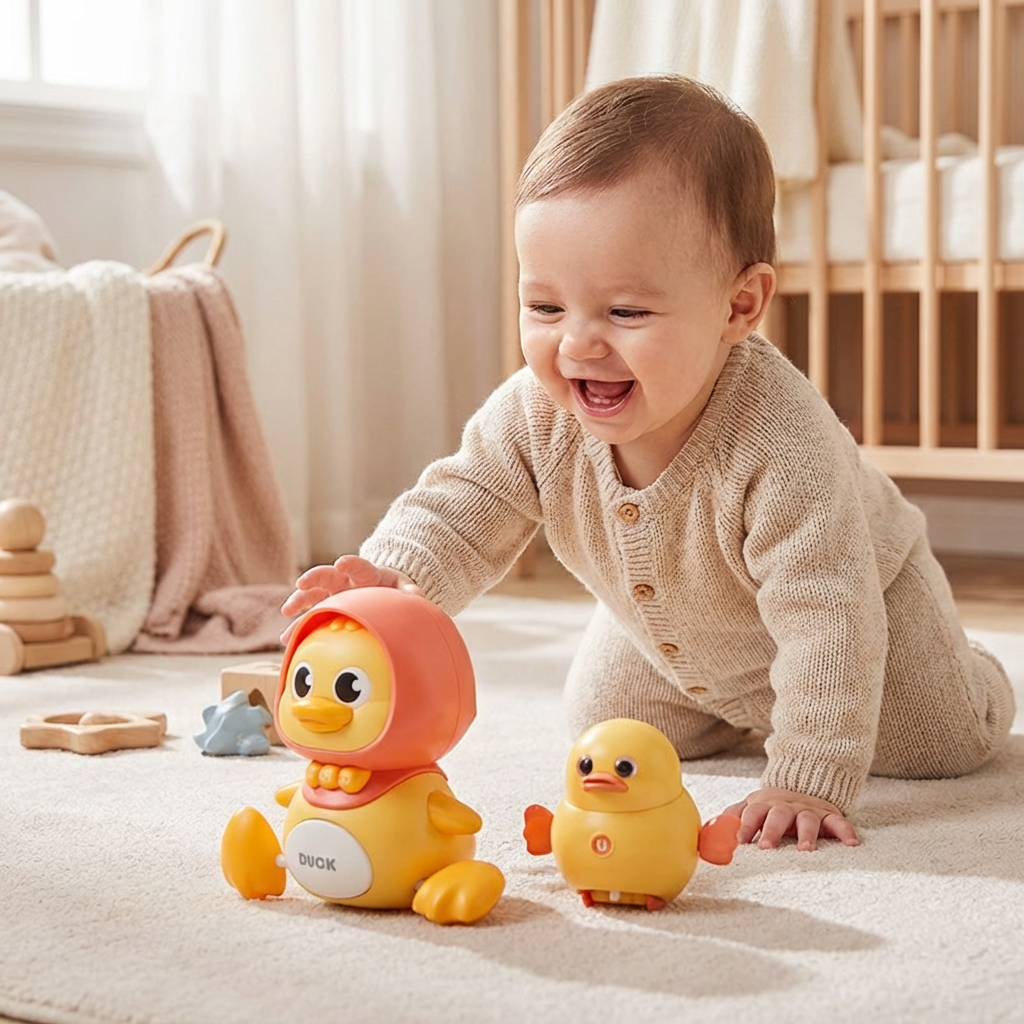 Musical Duck Family Crawling & Learning Toy for Babies