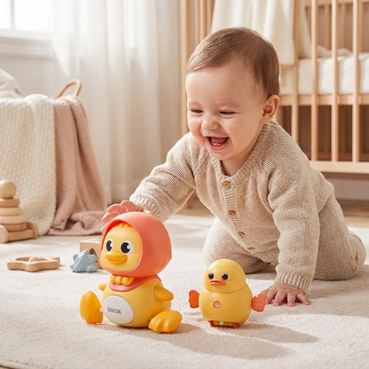 Musical Duck Family Crawling & Learning Toy for Babies