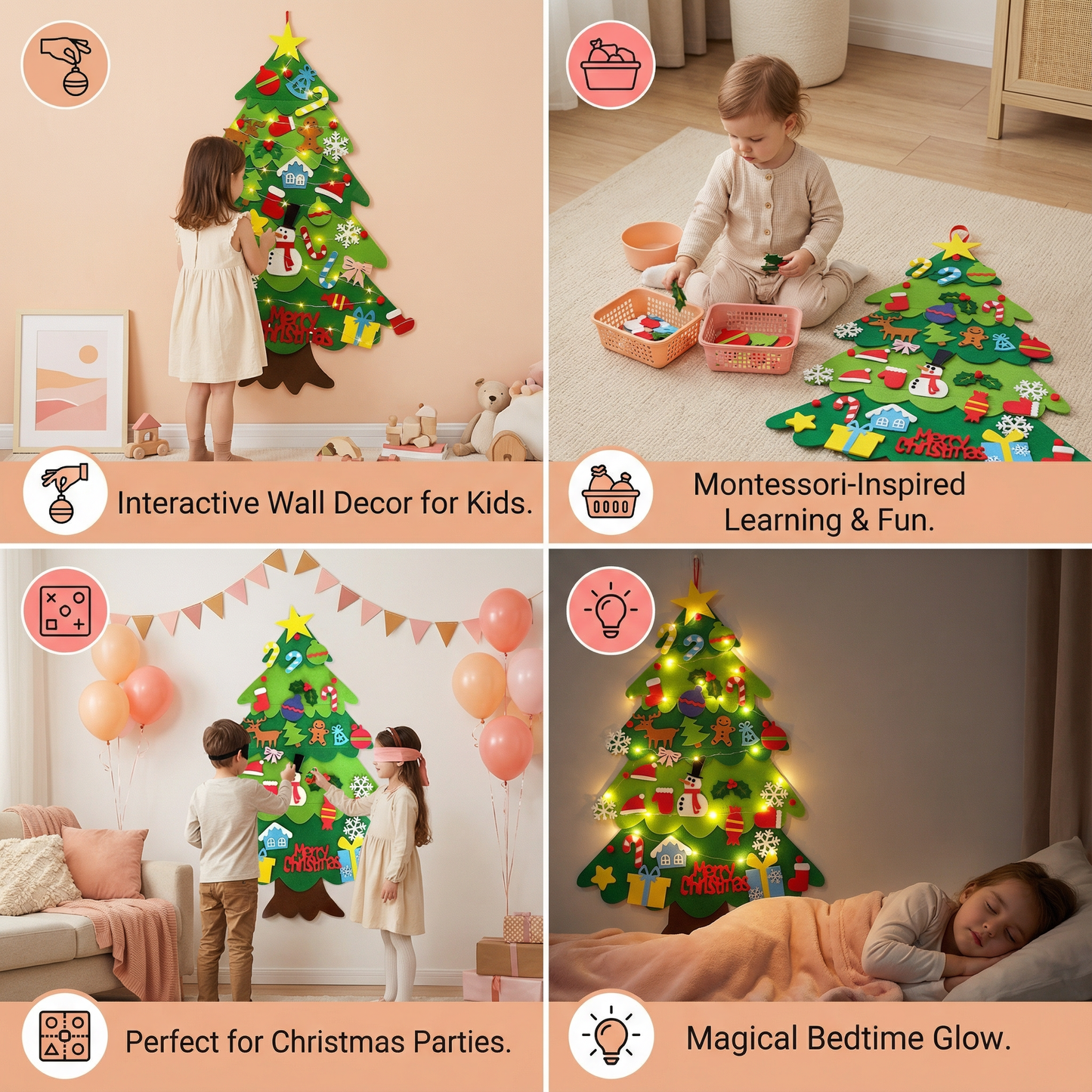 Montessori Felt Christmas Tree