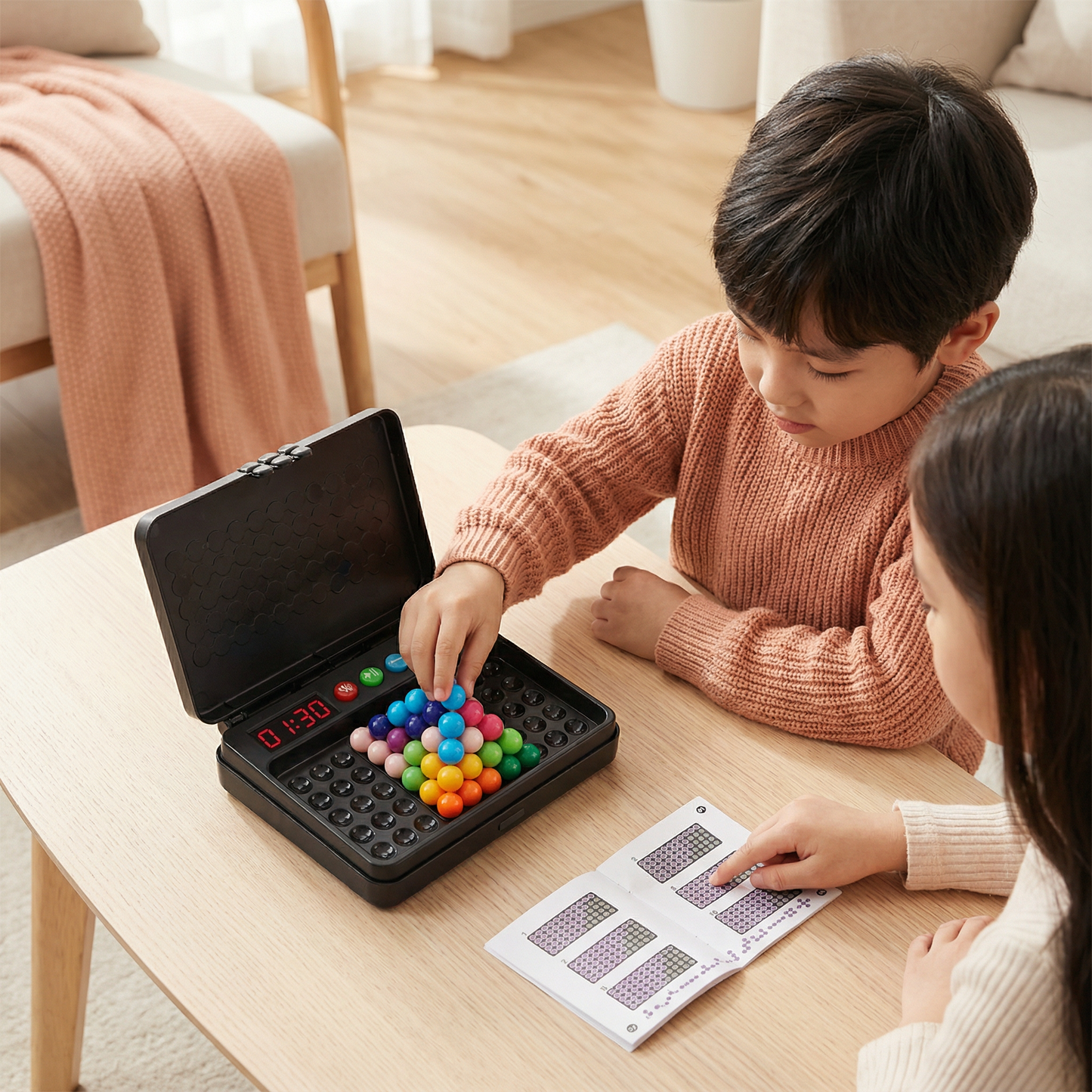 Smart Kids Brain Game – 500 Logic Puzzles with Timer
