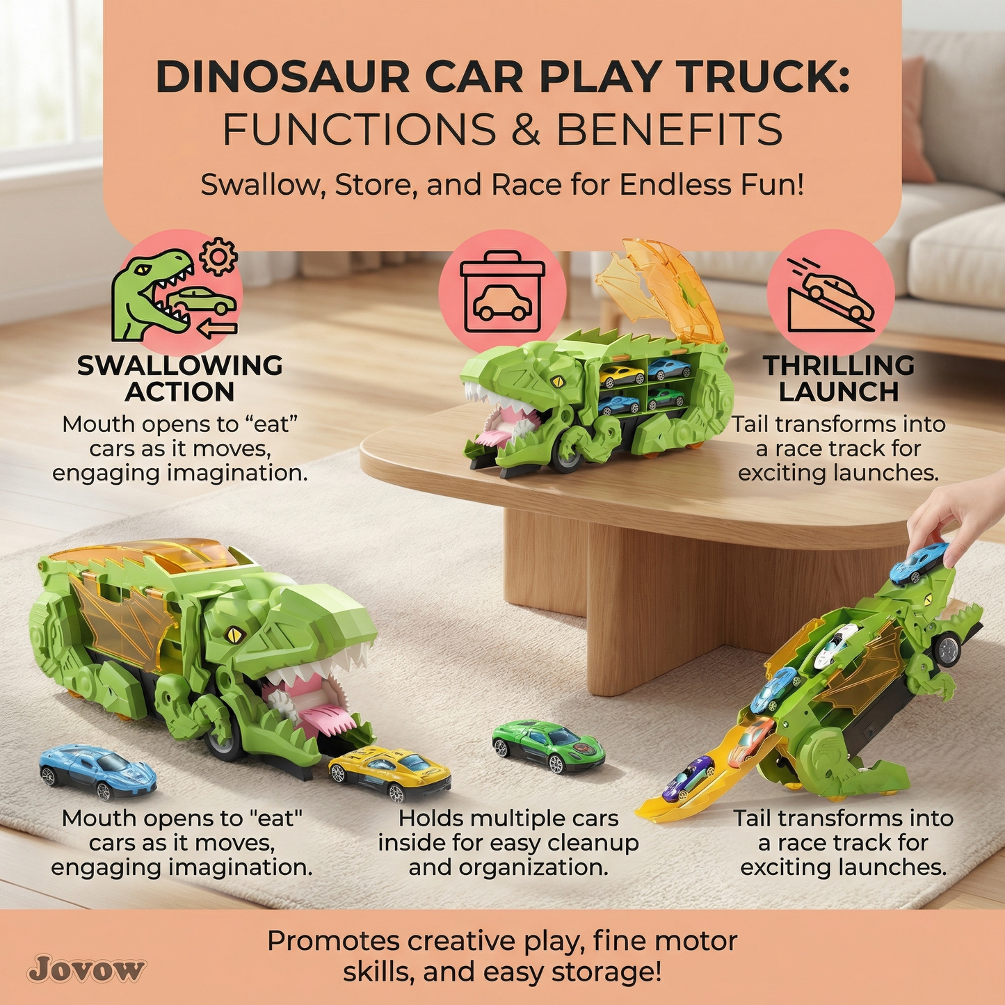 Dinosaur Car Play Truck
