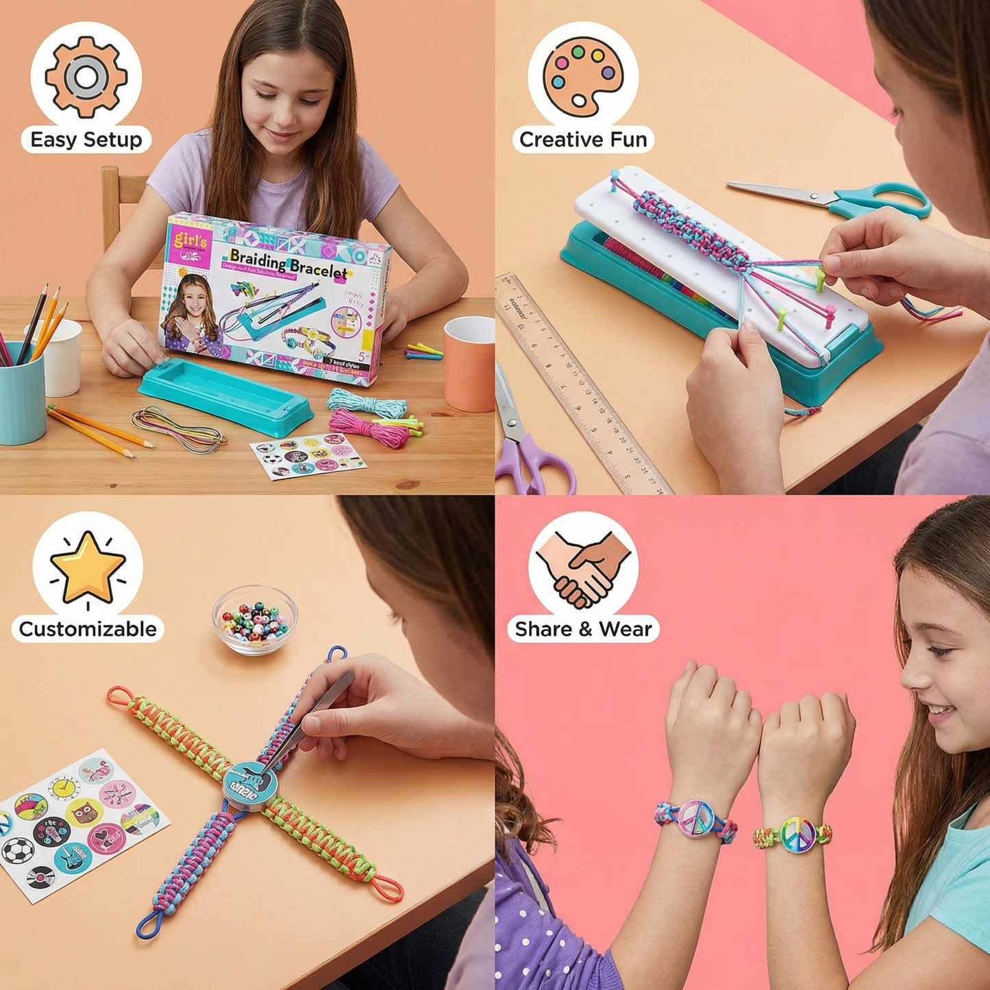 Creative Bracelet Weaving Set