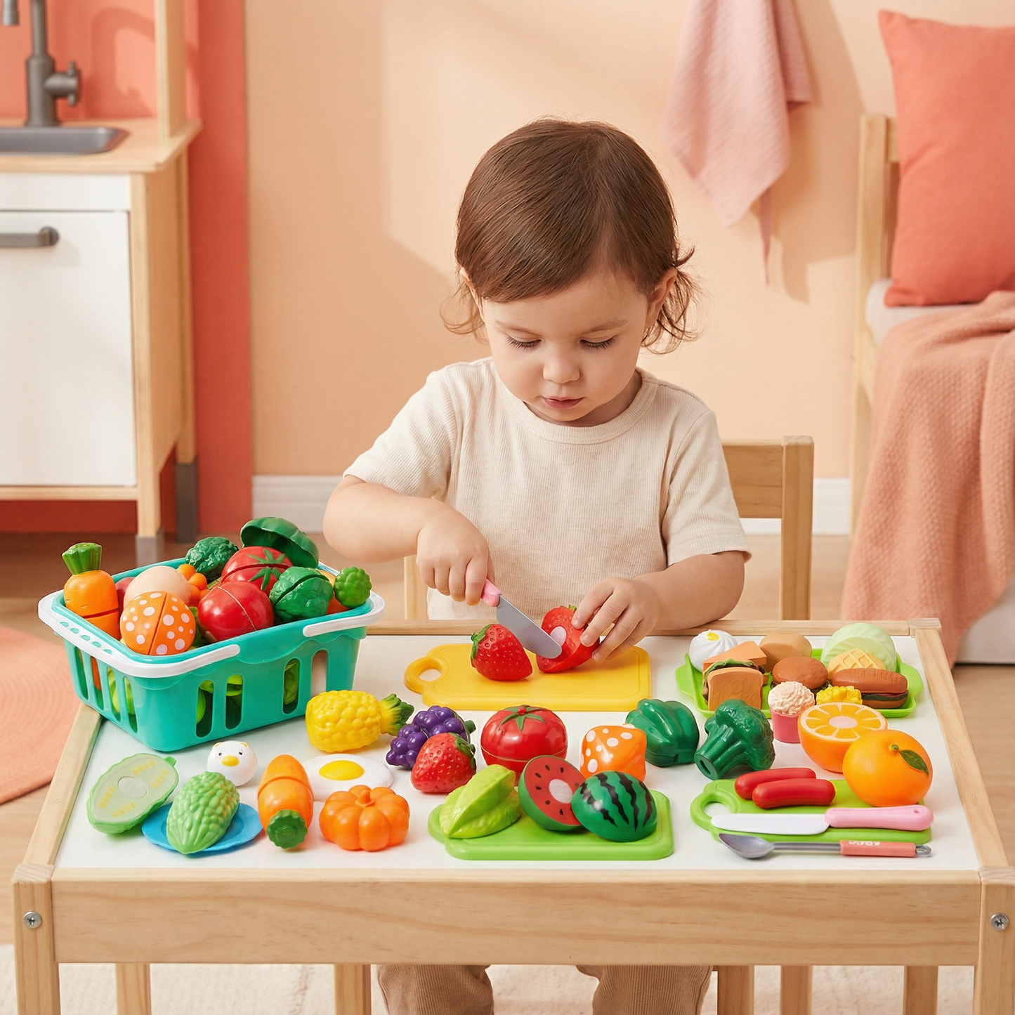 Fruit & Vegetable Cutting Play Set