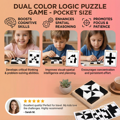 Dual Color Logic Puzzle Game in Pocket Size