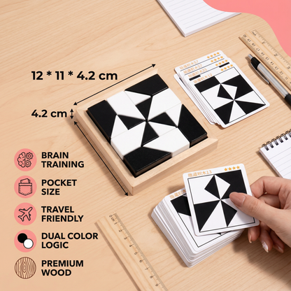 Dual Color Logic Puzzle Game in Pocket Size