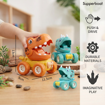 PUSH & DRIVE DINO MONSTERTRUCKS