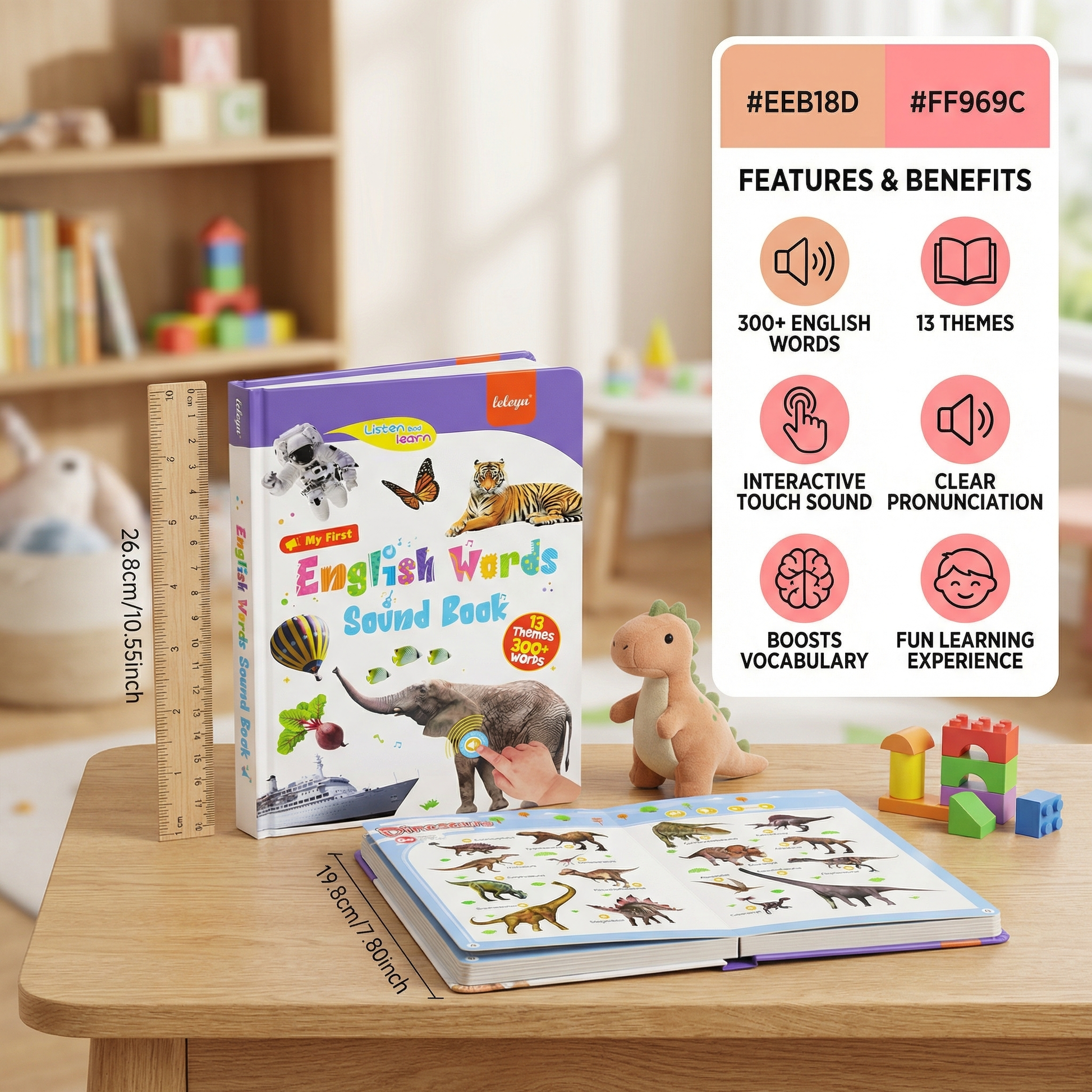 Interactive dio Preschool Learning Wall Chart Al... - Grandado Interactive dio Preschool Learning Wall Chart Al... - Grandado