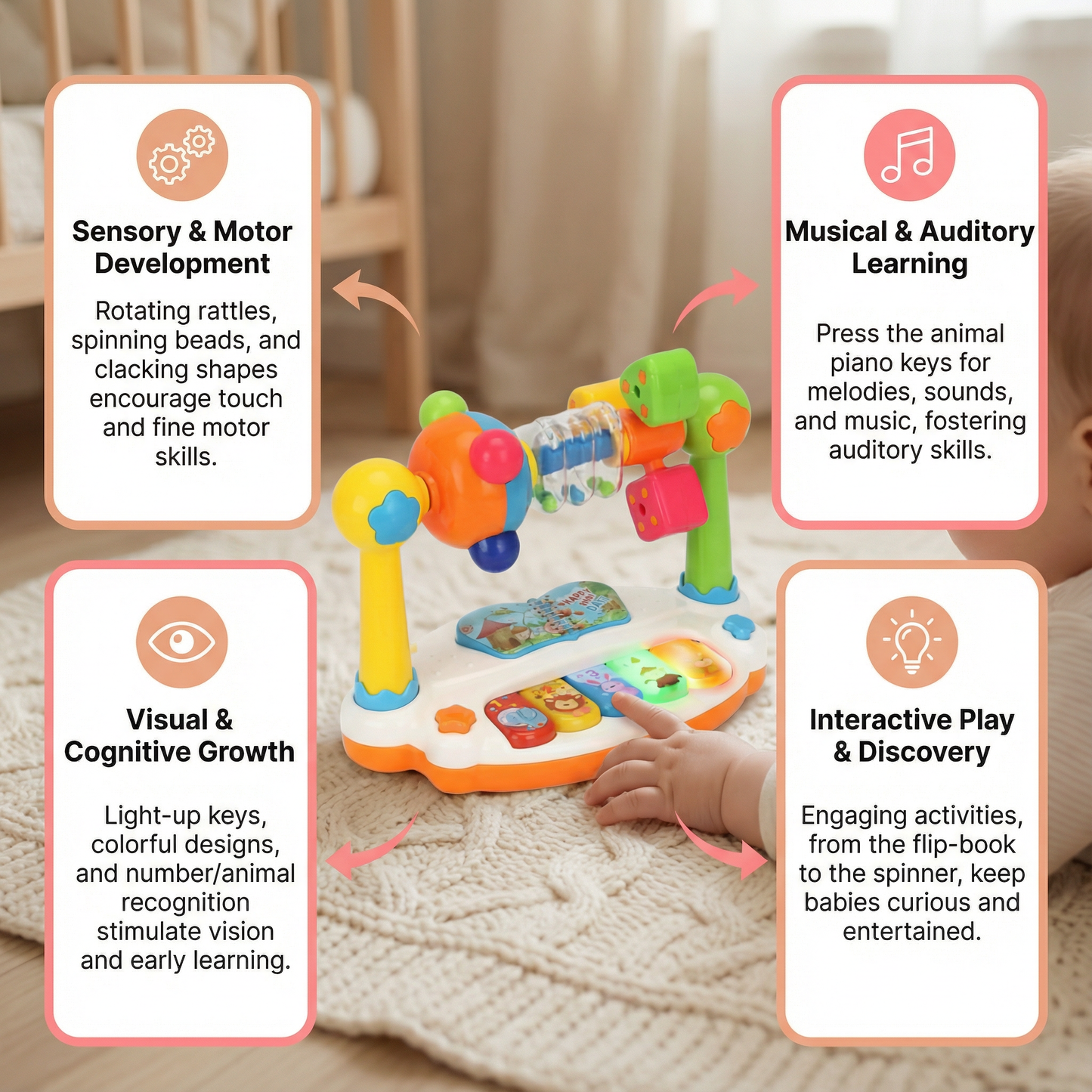 Musical 5-in-1 Learning Toy for Babies