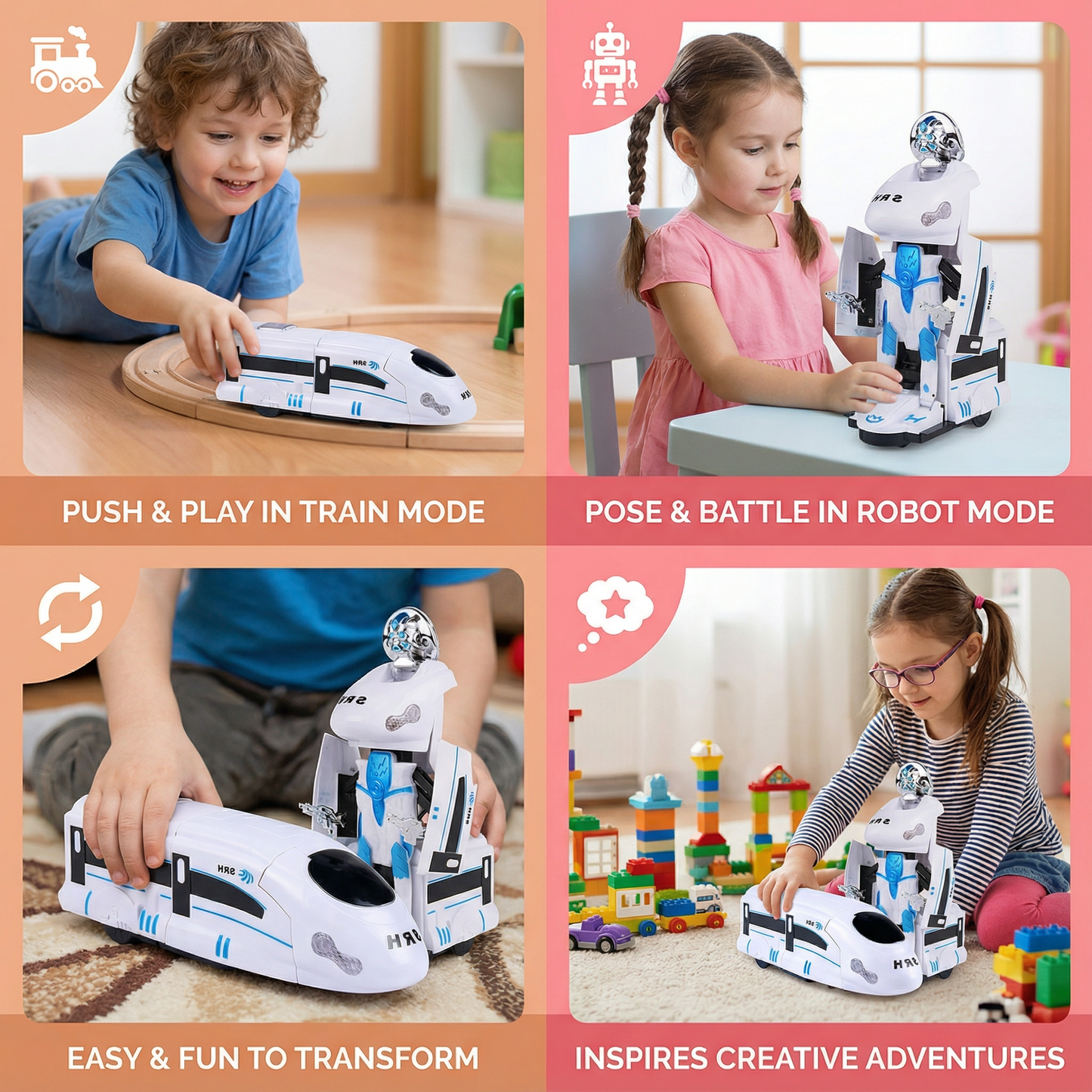 Transforming Robot Train Toy