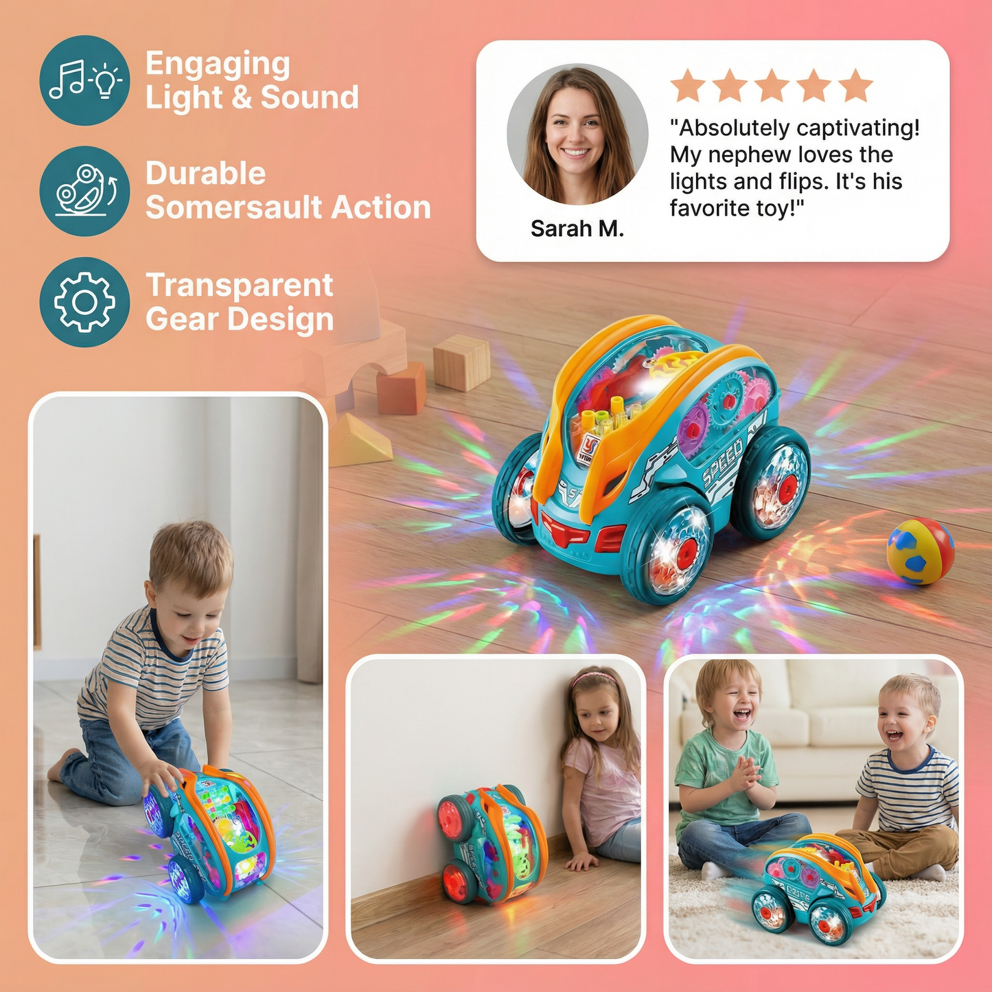 Glowing Somersault Car