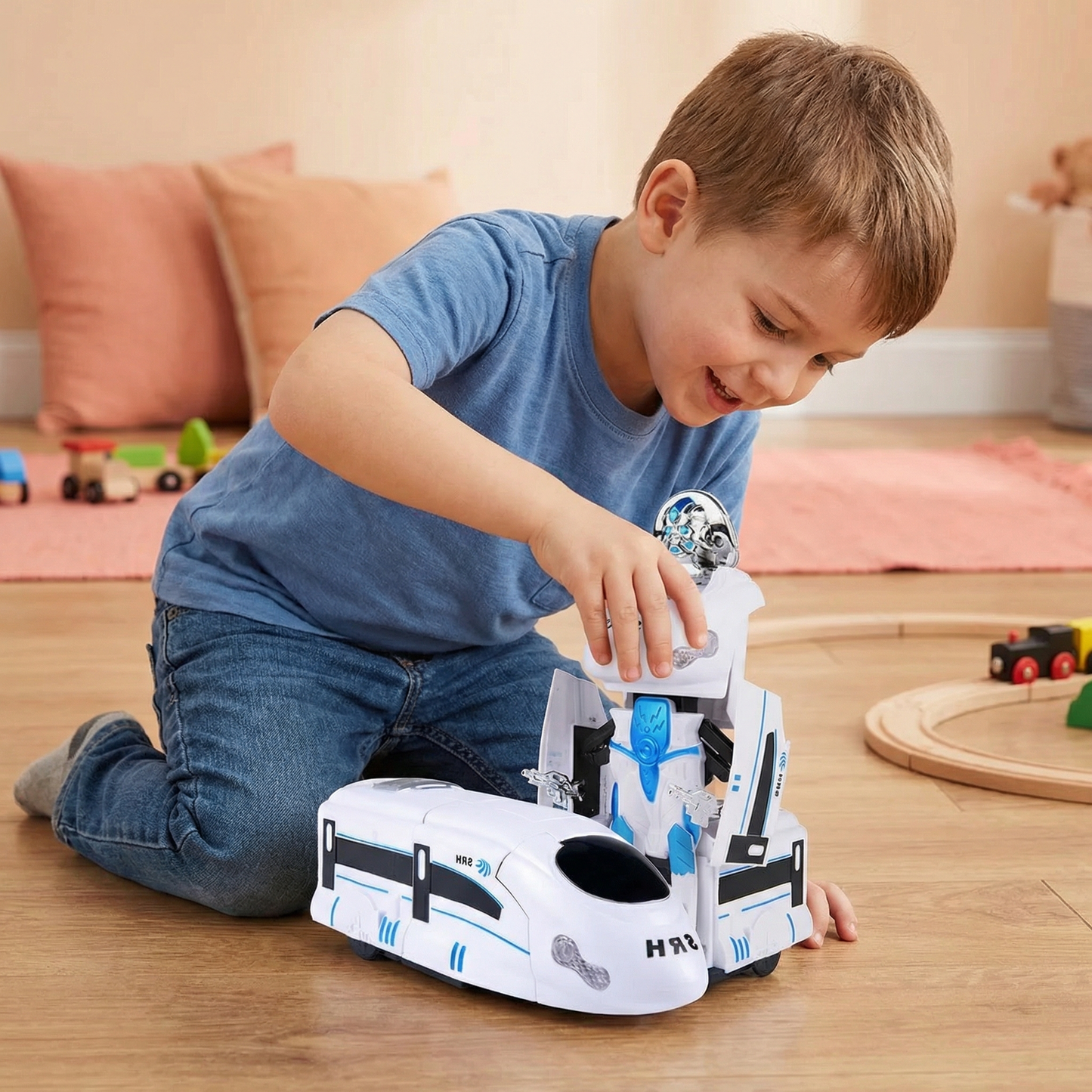 Transforming Robot Train Toy