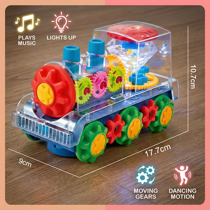 Dancing and Glowing Music Steam Locomotive