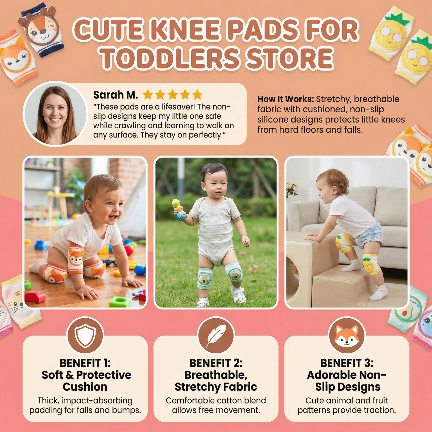 Cute Knee Pads for Toddlers