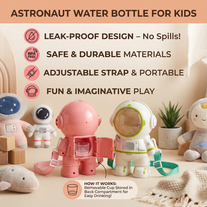 Astronaut Water Bottle for Kids