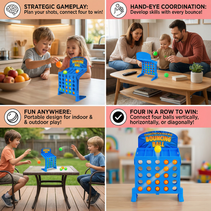 Four in a Row Target Shooting Game
