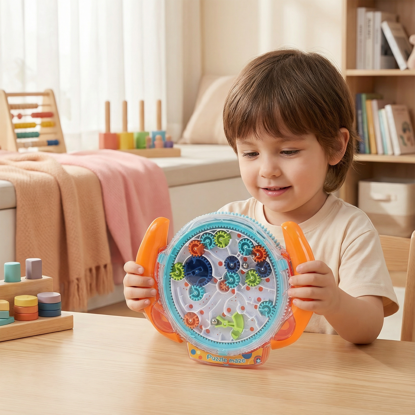3D Ball Maze Wheel – Skill and Learning Game