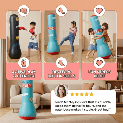 Inflatable Kids Boxing Bag with Water Base